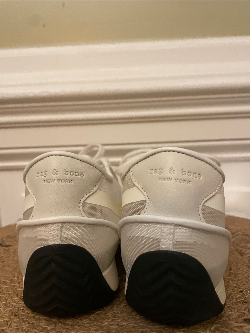 rag & bone Off-White Mesh Retro Runner - Picture 8 of 9